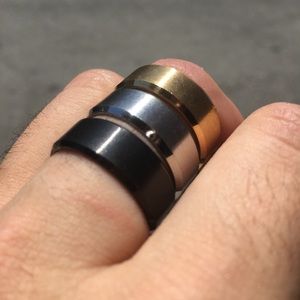 Men’s Titanium Ring- Black- Sz 11, 12